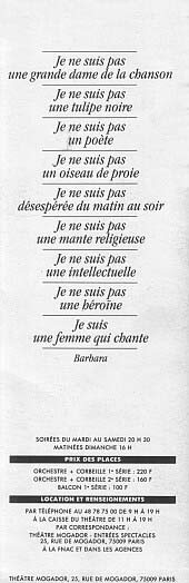 Dos du flyer de Mogador 1990