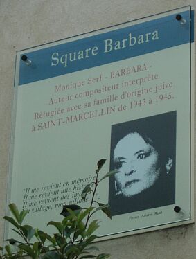 Plaque du square Barbara