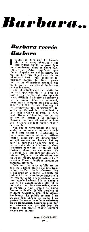 Page 2, livret Bobino et tourne 1965