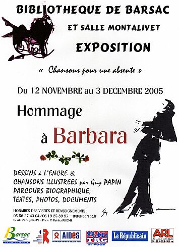 Affiche de l'exposition de Barsac, 2005