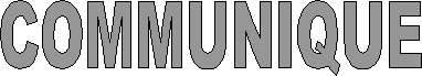 COMMUNIQUE